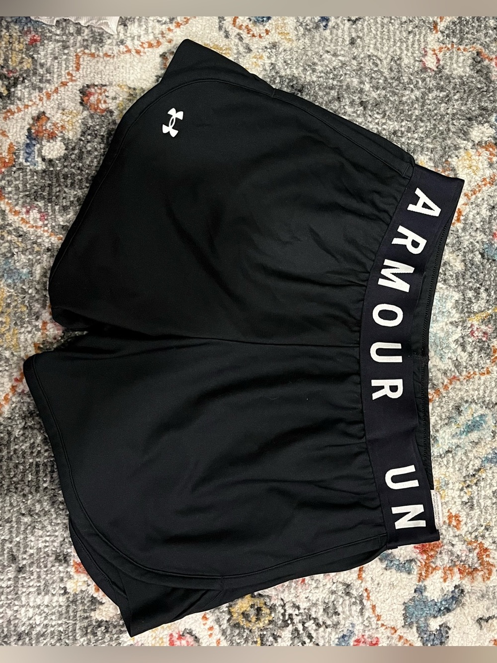 Under Armour Black Women's Athletic Shorts with Branded Elastic Waistband